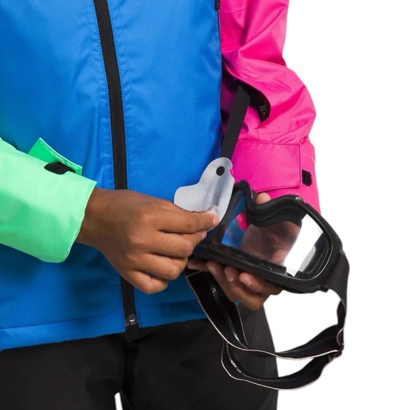 Kids’ Freedom insulated waterproof hooded jacket optic blue Large 12 NEW NWT - Picture 5 of 11